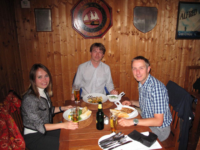 Diana, Stefan und ich in der Ufertaverne