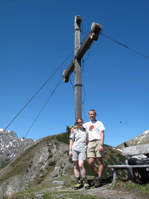 Daniela und ich am Jochkreuz, 2.045 m