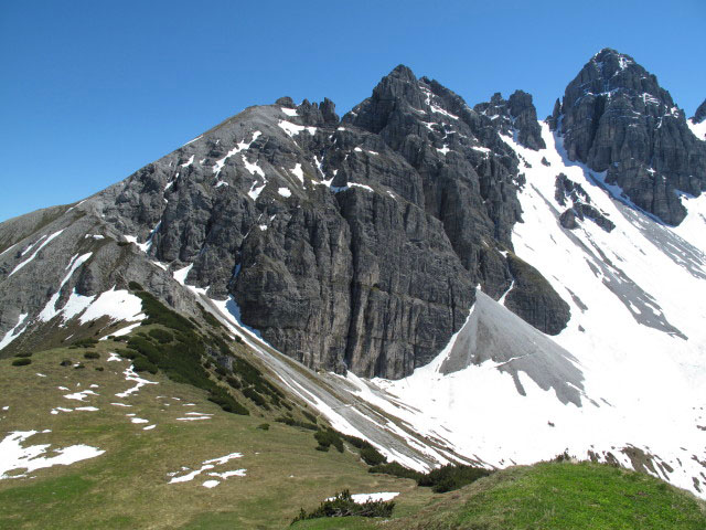 Ampferstein und Marchreisenspitze von der Schneiderspitze aus