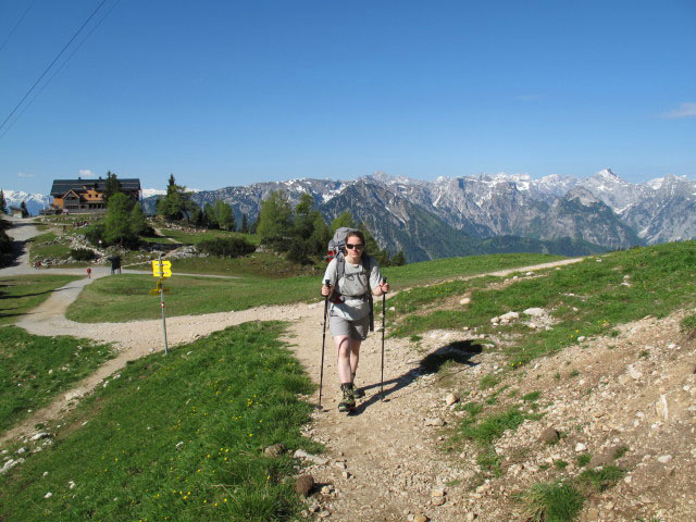Daniela zwischen Erfurter H&uuml;tte und Obholzer Ged&auml;chtnis-Klettersteig