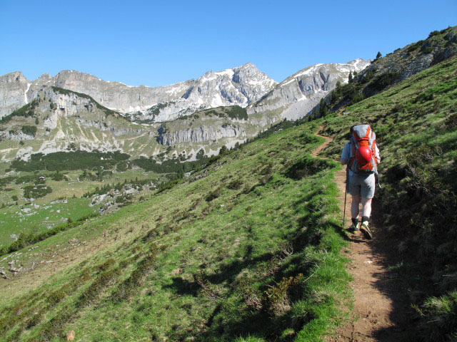 Daniela zwischen Erfurter H&uuml;tte und Obholzer Ged&auml;chtnis-Klettersteig