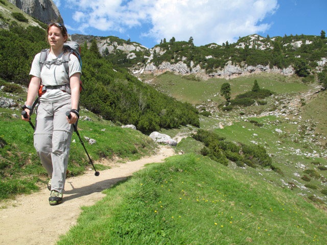 Daniela am Grubersteig