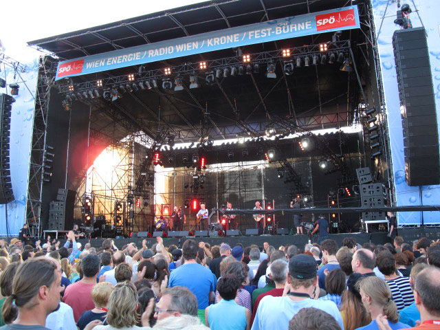 The Dubliners auf der Fest-B&uuml;hne (27. Juni)