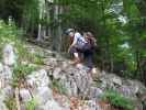 Romantikerpromenade: Irene in der zehnten Seillänge