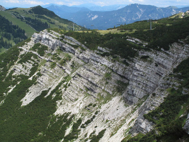 Heli-Kraft-Klettersteig vom Scheineck aus