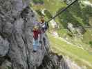 Heli-Kraft-Klettersteig: Richard und Erich auf der Nepalbrücke