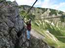 Heli-Kraft-Klettersteig: Erich und Richard auf der Nepalbrücke