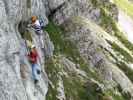 Heli-Kraft-Klettersteig: Richard und Erich zwischen Nepalbrücke und 1. Seilbrücke