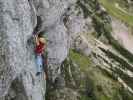 Heli-Kraft-Klettersteig: Richard zwischen Nepalbrücke und 1. Seilbrücke