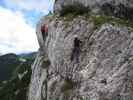 Heli-Kraft-Klettersteig: Norbert und Elonora nach der 1. Seilbrücke