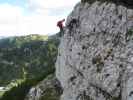 Heli-Kraft-Klettersteig: Norbert und Elonora zwischen 2. Seilbrücke und Ausstieg