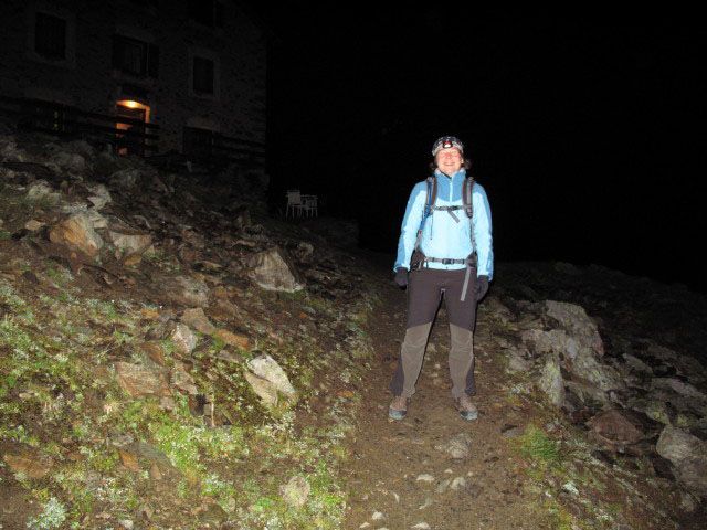 Irene bei der Hintergrathütte (21. Aug.)