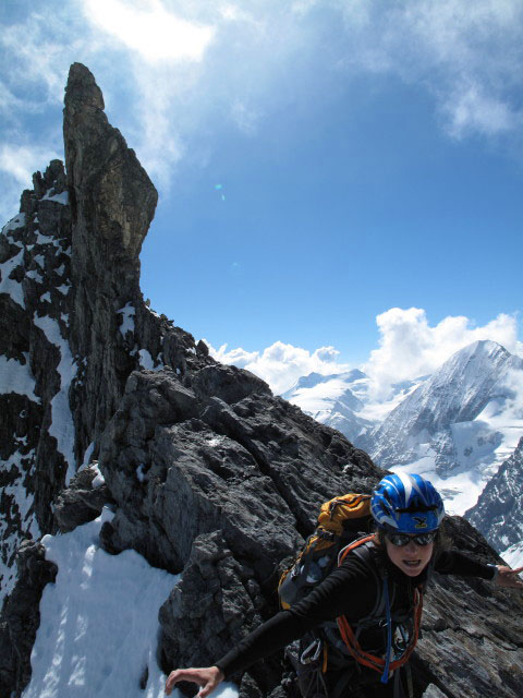 Irene am Hintergrat beim Signalkopf (21. Aug.)