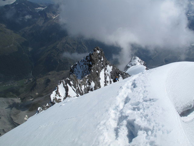 Irene am Hintergrat am 2. Eisfeld (21. Aug.)