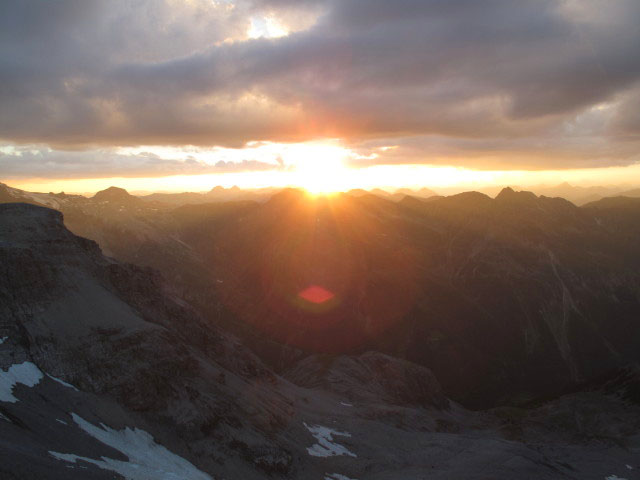 von der Julius-Payerhütte Richtung Nordwesten (21. Aug.)