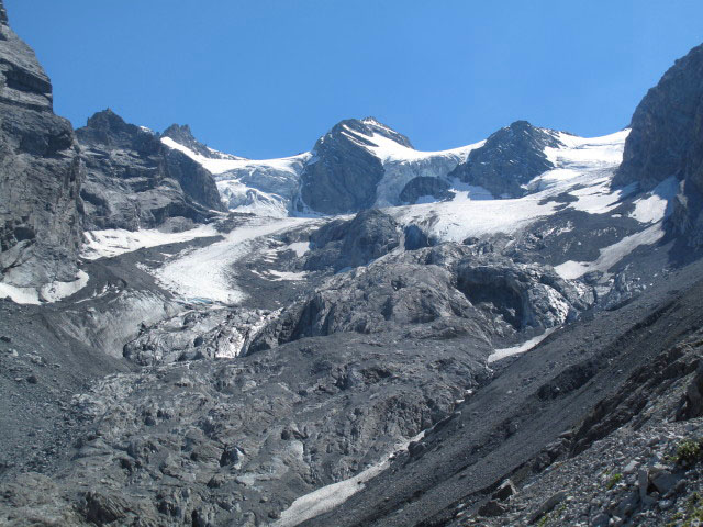 Niederer Ortlerferner und Nasenhornferner vom Dreifernerweg aus (22. Aug.)