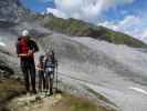 Peter, Irene und Daniela am Morosiniweg zwischen Langensteinhütte und Hintergrathütte (20. Aug.)