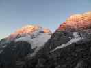 Königsspitze und Monte Zebrù vom Hintergrat aus (21. Aug.)