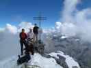 Peter, Irene, ich und Daniela am Ortler, 3.905 m (21. Aug.)