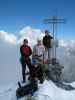 Peter, Irene, ich und Daniela am Ortler, 3.905 m (21. Aug.)