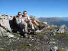 Daniela und ich auf Weg 18 zwischen Tabarettascharte und Berglhütte (22. Aug.)