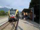 ATR 100 006 als RE 206 im Bahnhof Spondinig (20. Aug.)