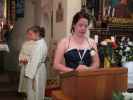 ?, ? und Daniela in der Pfarrkirche Zillingdorf, 241 m (28. Aug.)