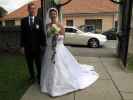 Udo und Nadja bei der Pfarrkirche Zillingdorf, 241 m (28. Aug.)