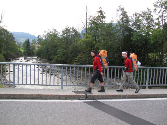 Gudrun und Christoph zwischen Hittisau und Gf&auml;ll bei der Bolgenach (4. Sep.)