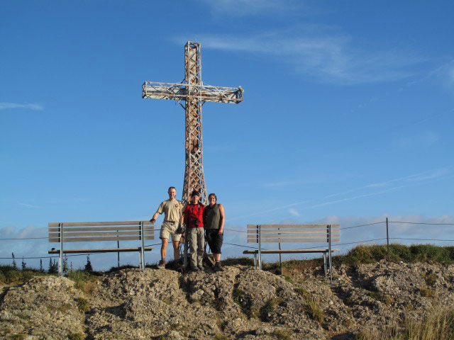 Ich, Christoph und Gudrun am Hochgrat, 1.834 m (5. Sep.)