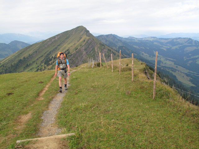 Christoph zwischen Brunnenauscharte und Rindalphorn (5. Sep.)