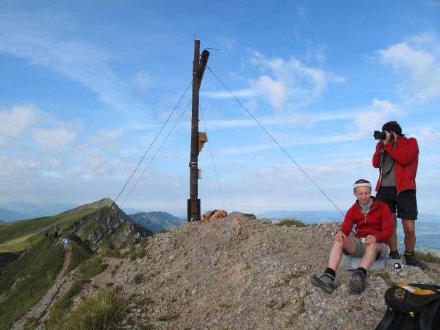 Christoph und Gudrun am Rindalphorn, 1.821 m (5. Sep.)