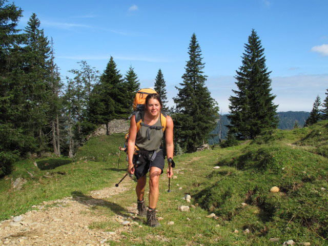 Gudrun in der G&uuml;ndlesscharte, 1.542 m (5. Sep.)