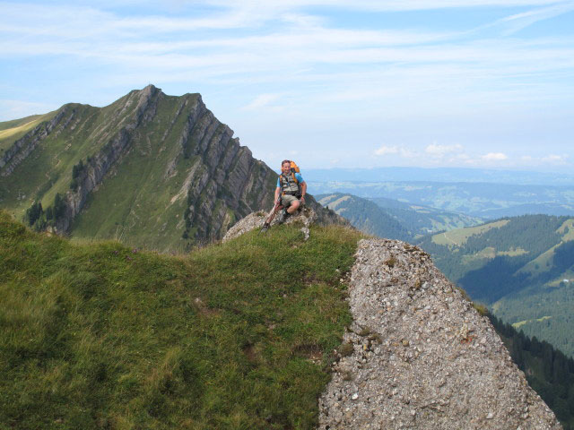 Christoph zwischen G&uuml;ndlesscharte und G&uuml;ndleskopf (5. Sep.)