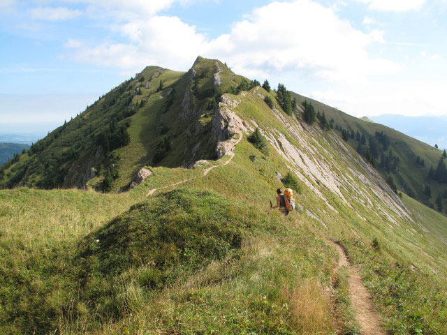 Gudrun zwischen G&uuml;ndleskopf und Buralpkopf (5. Sep.)