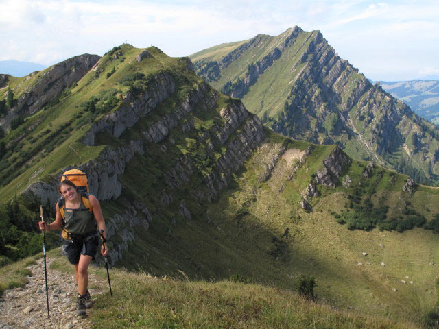Gudrun zwischen G&uuml;ndleskopf und Buralpkopf (5. Sep.)