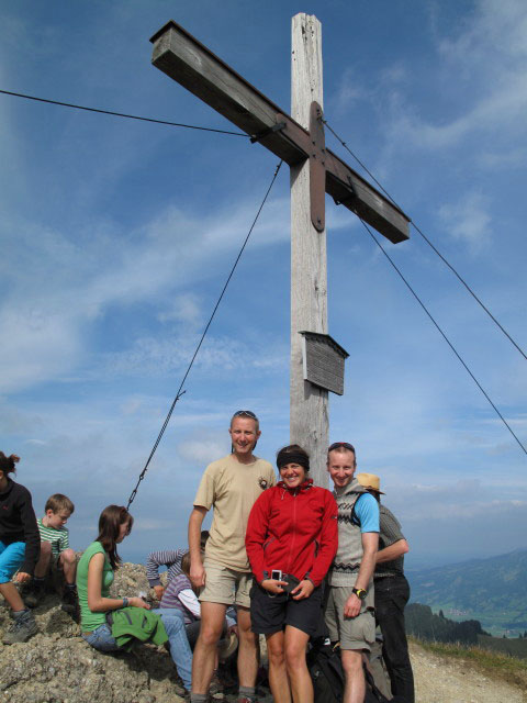 Ich, Gudrun und Christoph am Vorgipfel des Steinebergs, 1.660 m (5. Sep.)