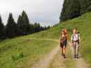 Gudrun und Christoph zwischen Gschwendalpe und Gehrenalpe (4. Sep.)