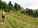 Gudrun und Christoph zwischen Gschwendalpe und Gehrenalpe (4. Sep.)