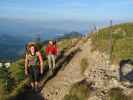 Gudrun und Christoph zwischen Bergstation der Hochgratbahn und Hochgrat (5. Sep.)