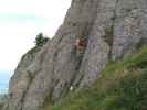 Christoph auf der Steineberg-Gipfelleiter (5. Sep.)