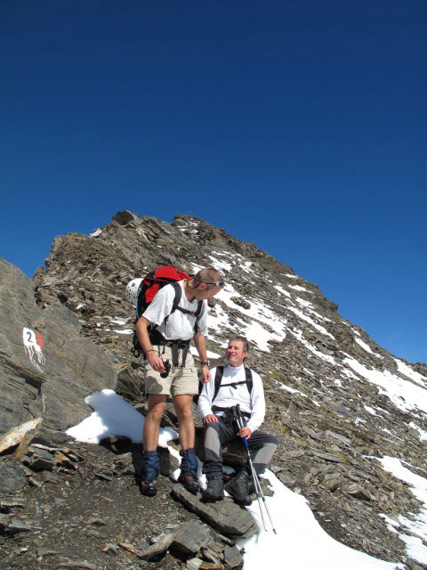 Ich und Erich auf Weg 2 zwischen Sterzinger H&uuml;tte und Wilder Kreuzspitze (11. Sep.)