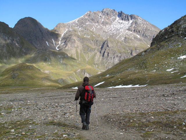 Erich am Pfunderer H&ouml;henweg zwischen Rauhtal und Brixner H&uuml;tte (11. Sep.)