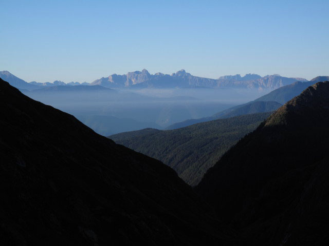 Dolomiten von der Brixner Hütte aus (12. Sep.)