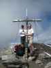 Erich und ich am Südostgipfel der Wilden Kreuzspitze, 3.132 m (11. Sep.)