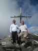 Erich und ich am Südostgipfel der Wilden Kreuzspitze, 3.132 m (11. Sep.)