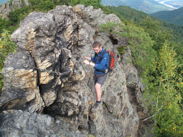 Norbert am H. W.-Klettersteig