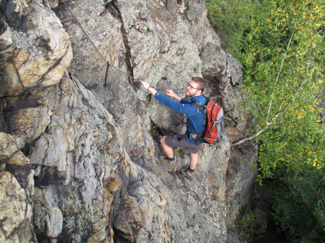 Norbert am H. W.-Klettersteig