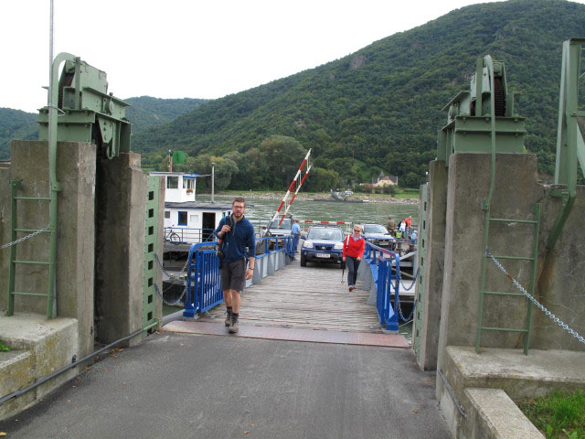 Norbert auf der Anlagestelle der Rollf&auml;hre Wei&szlig;enkirchen - St. Lorenz in Wei&szlig;enkirchen