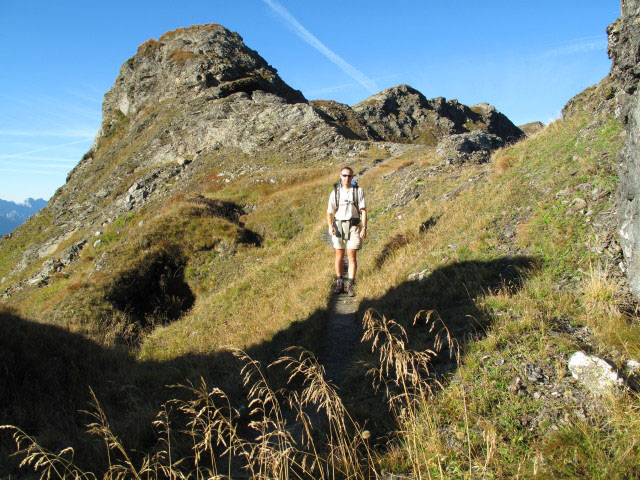 Ich am Karnischen H&ouml;henweg zwischen Kesselscharte und Stollen (22. Sep.)